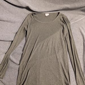 Mossimo Supply Co. Women's Long Sleeve Top in Gray